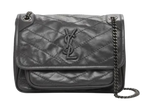 Saint Laurent Charcoal Grey Niki Crossbody Bag