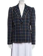 Collection Plaid Virgin Wool Tailored Jacket