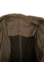 Rick Owens Khaki Suede Zip Jacket