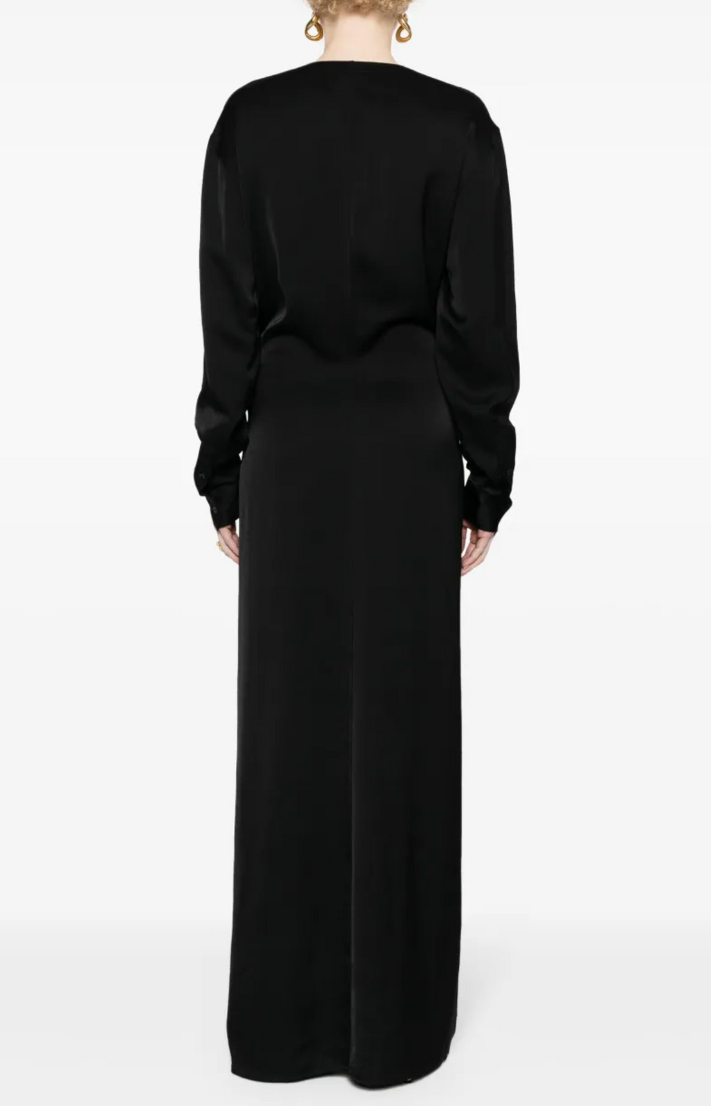 Toteme Knot-Detail Satin Dress
