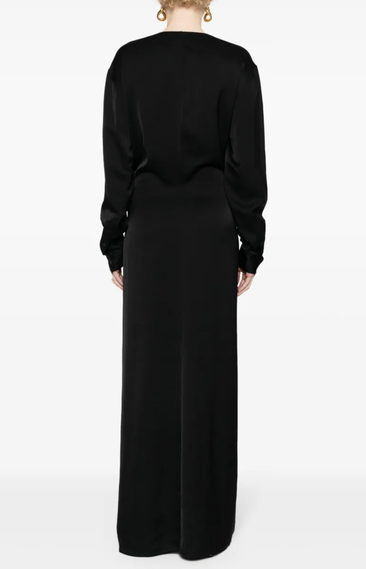 Toteme Knot-Detail Satin Dress