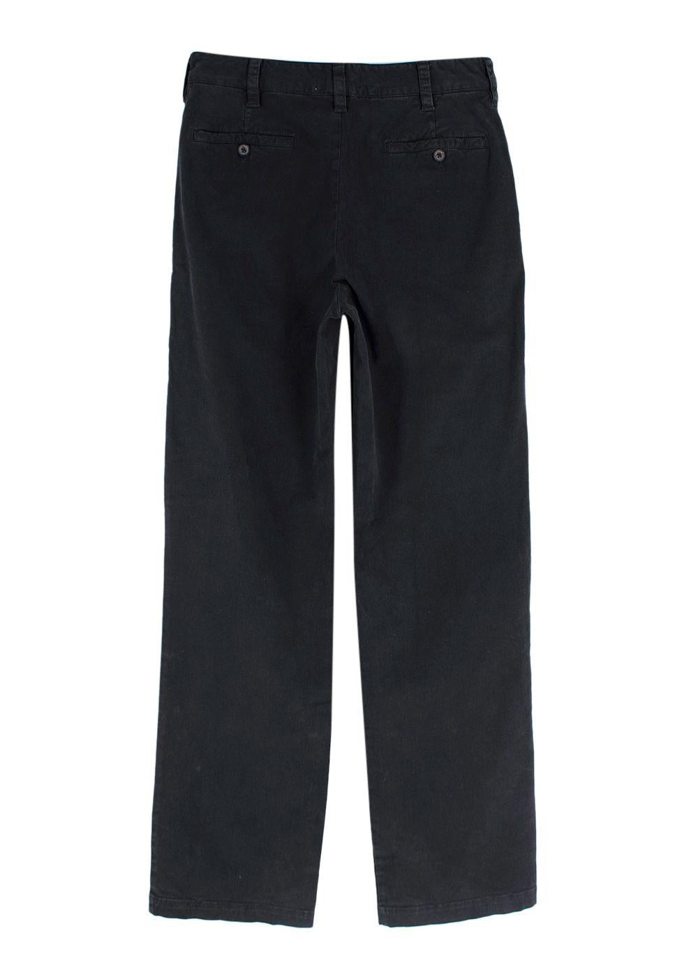 Nili Lotan Carbon Black High Waisted Eliot Boy Pant