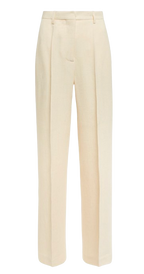 Nanushka Elaina Cream Wide Leg Trousers