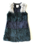 Pinko patchwork fur vest