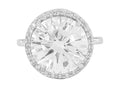 Verde 7ct IGI Certified Lab Grown Round Brilliant Cut Diamond Ring