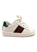 Gucci White Infants New Ace Lace Up Trainers