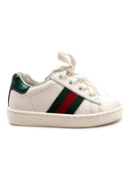 Gucci White Infants New Ace Lace Up Trainers