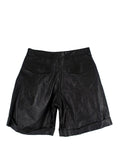 Dior Homme Black Leather Cargo Shorts