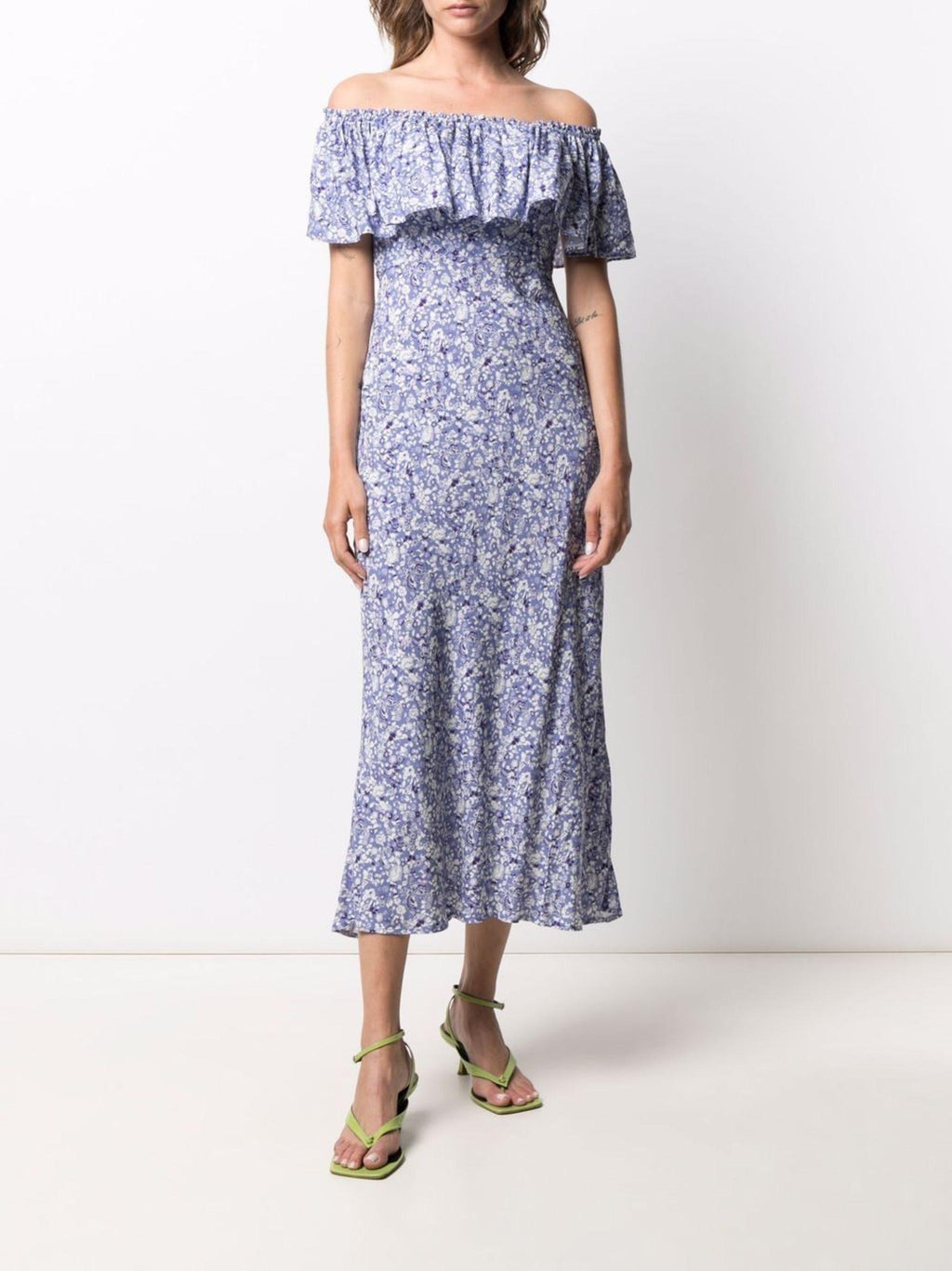 Rixo Floral Tabitha Midi Dress