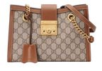 Gucci Coated Canvas Padlock Shoulder Bag