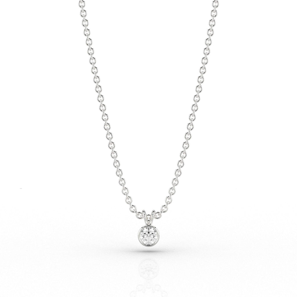Skydiamond Rae 0.1ct Pendant in 9ct White Gold