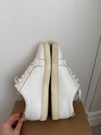 Brunello Cucinelli White Calfskin Trainers