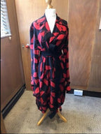 Marni Red & Black Kimono Coat