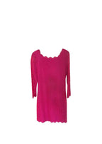 Hot-Pink Corded Lace Dress