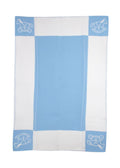 Hermes Blue Wool and Cashmere Adada Avalon Baby Blanket