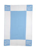 Hermes Blue Wool and Cashmere Adada Avalon Baby Blanket