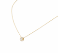18ct yellow gold & white diamond Halo necklace 0.53ct