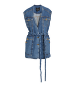 Etro Long Denim Vest