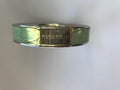 Sergio Rossi Steel & Exotic Leather Bangle