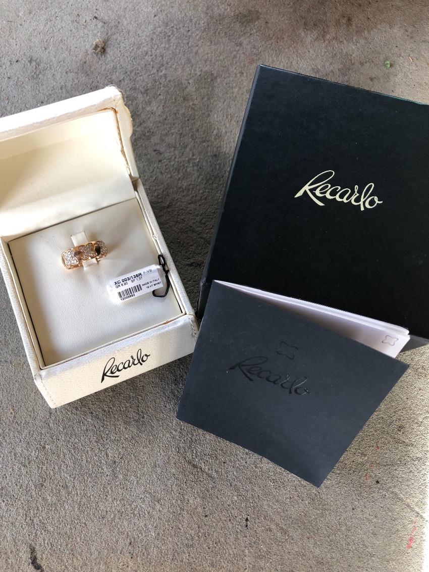 Recarlo 18k Rose Gold Diamond Multi-Clover Ring