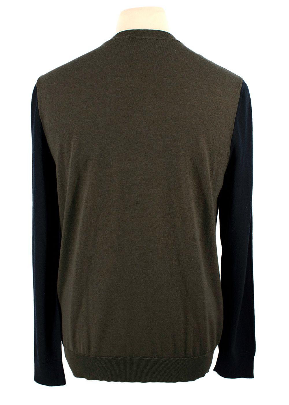 Valentino Two Tone Crew Neck Jumper