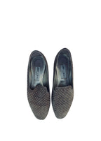 Taupe Studded Suede Loafers