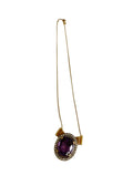 Bespoke Oval Amethyst Pendant Necklace