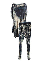 Balmain Lightweight Oversize Draped Top & Leggings