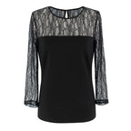 Bespoke Black Lace Panelled Top