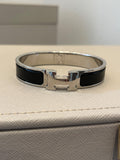 Hermes Black Clic Clac H Bracelet