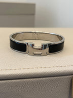 Hermes Black Clic Clac H Bracelet