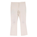 Theory White Slim Fit Cropped Trousers