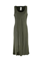 Marina Rinaldi Green Satin Midi Dress