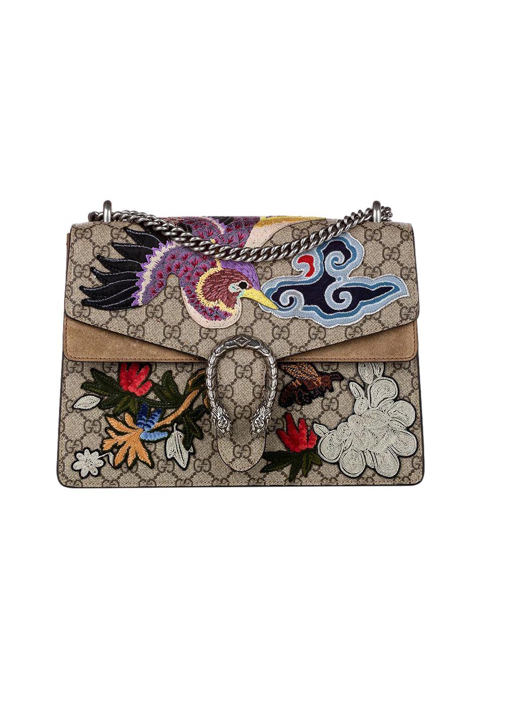 Limited Edition GG Supreme Bird Embroidered Medium Dionysus