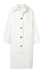 Pause KASSL Edition White Single Breasted Trench Coat