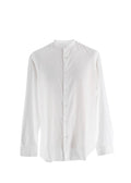 Dries Van Noten White Collarless Shirt
