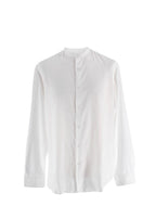 Dries Van Noten White Collarless Shirt