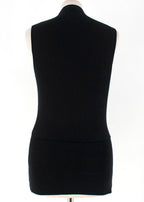 Alexander Wang Black Cut-out Sleeveless Top