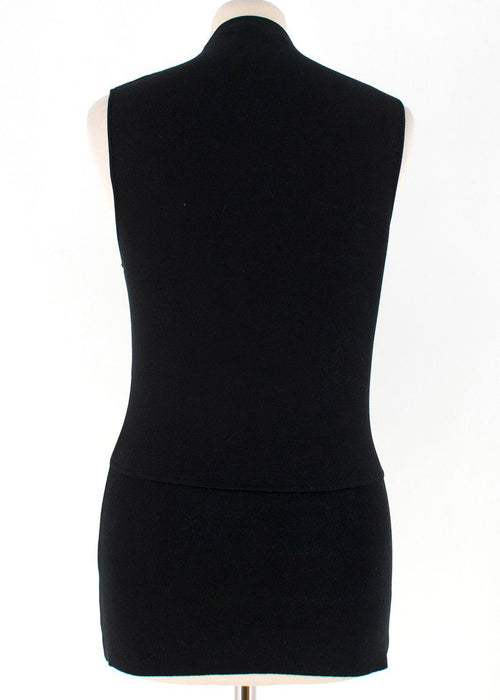 Alexander Wang Black Cut-out Sleeveless Top
