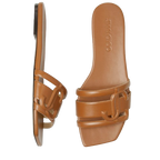 Laran Tan Leather Slides