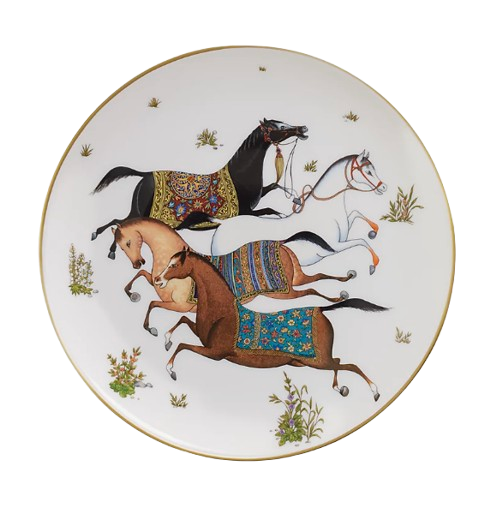 Hermes Cheval D'Orient Desert Plates x2