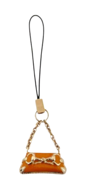Gucci Pink Enamel Phone Charm
