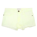 Current Elliott Neon Yellow Washed Jean Shorts