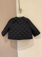 Burberry kids navy quilted jacket