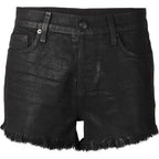 Ksubi black denim shorts