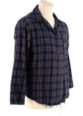 Youths In Balaclava Red & Navy Plaid Pyjama Shirt