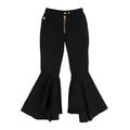 Black Denim Flared Jeans
