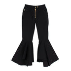 Black Denim Flared Jeans