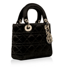 Mini Black Satin Lady Dior Bag