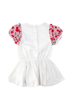 Fendi White and Pink Cherry Print Dress (12 Months)